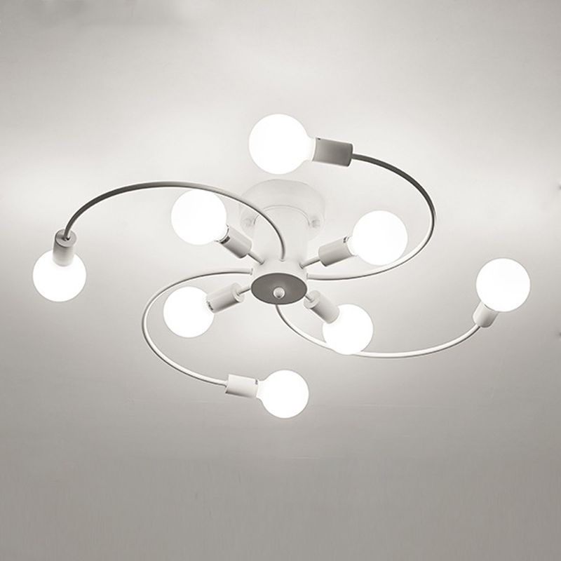 Semi-Flush Ceiling Lights Contemporary Geometric Flush Mount Light Ceiling Light Fixtures