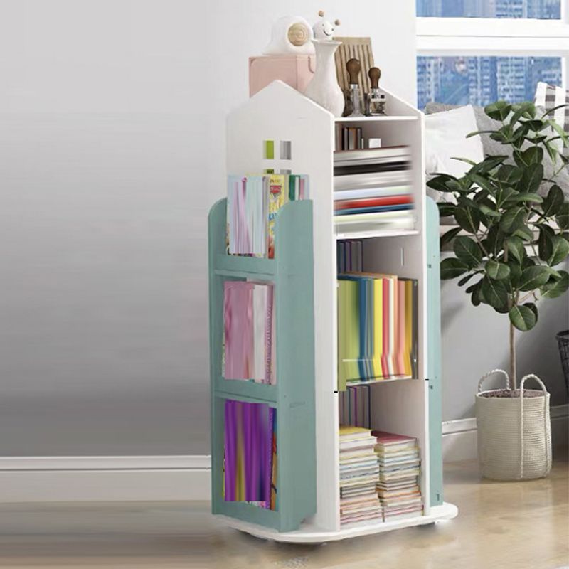 Engineered Wood Modern Bookcase Closed Back Standard Bookshelf