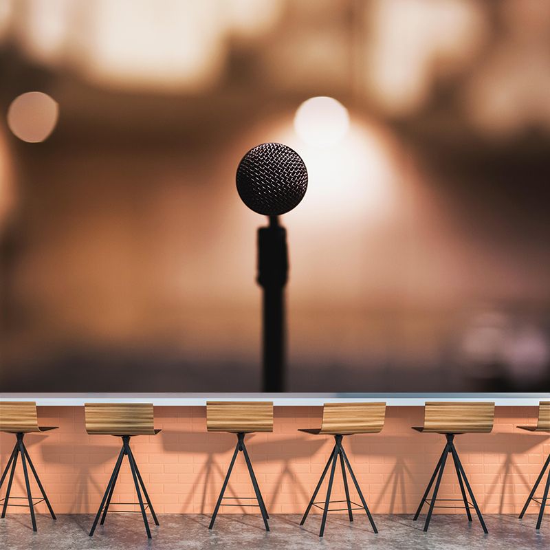 Hobby Sing Songs Mural Wallpaper Water Resistant Environment Friendly Wall Decor