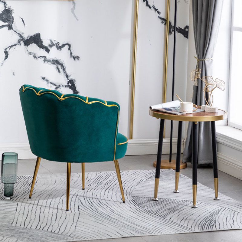 Scandinavian Upholstered Armless Dining Chairs Solid Back Chairs for Home