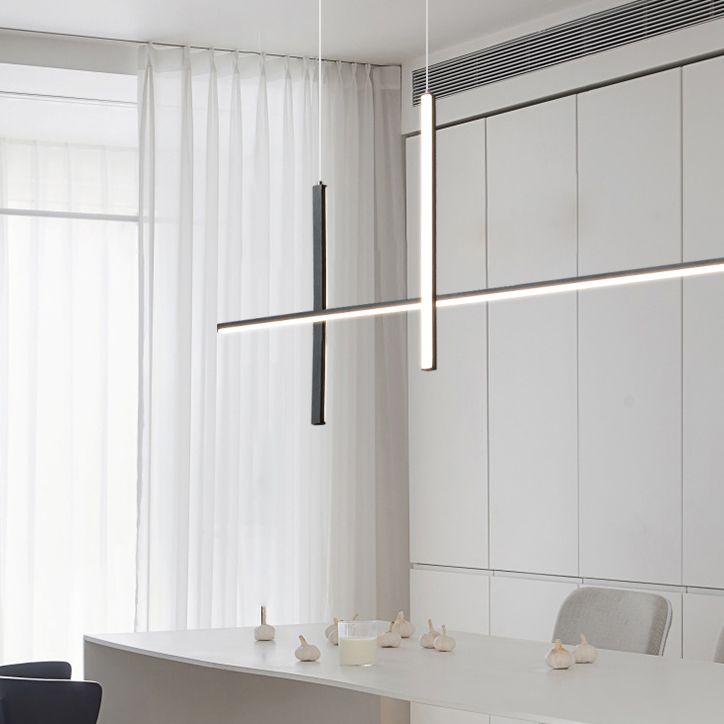 Contemporary Island Lighting Linear Pendant Lighting Island Lighting Ideas