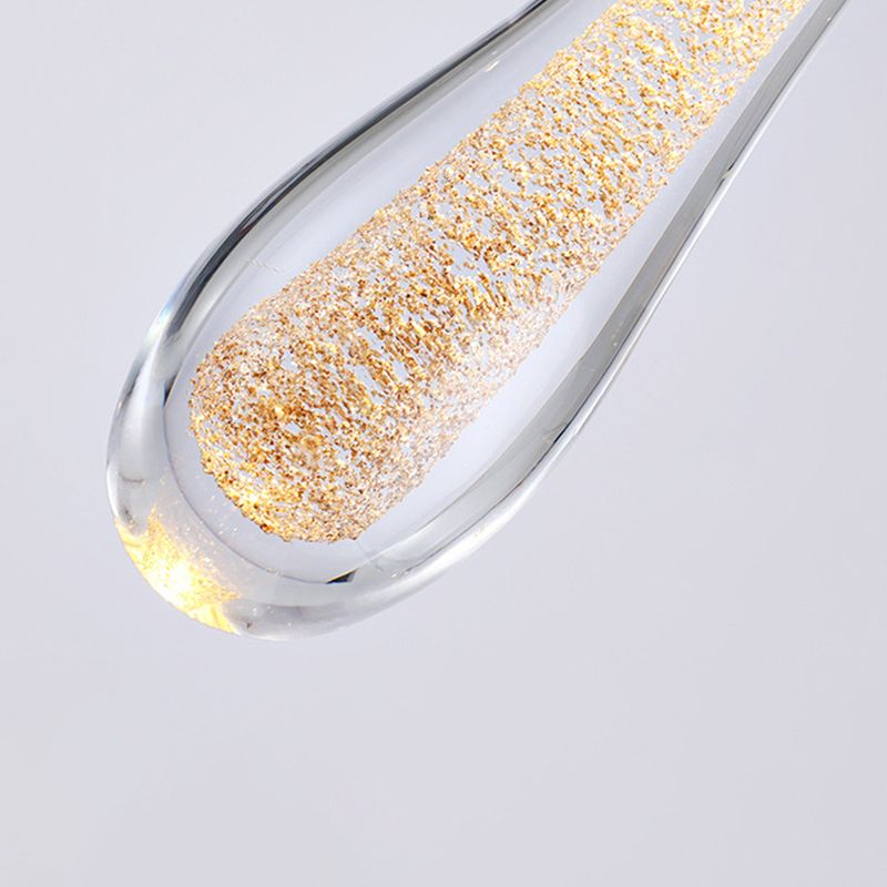 Luz de pared de lágrima de estilo minimalista de estilo de pared con sombra de cristal