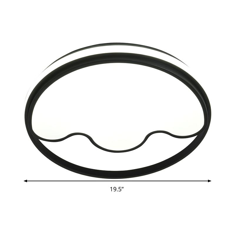 Voies animales Moderne Flush Mount Light Acrylic Eye-Caring LED Ceiling Lamp for Study Room