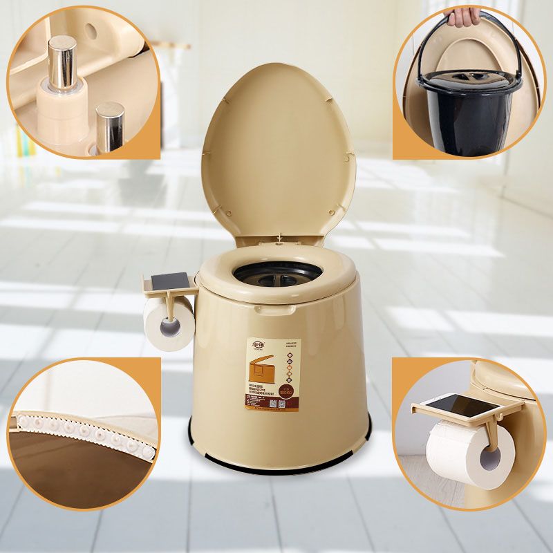 Modern Plastic Toilet Floor Mounted Toilet Bowl with Seat for Washroom