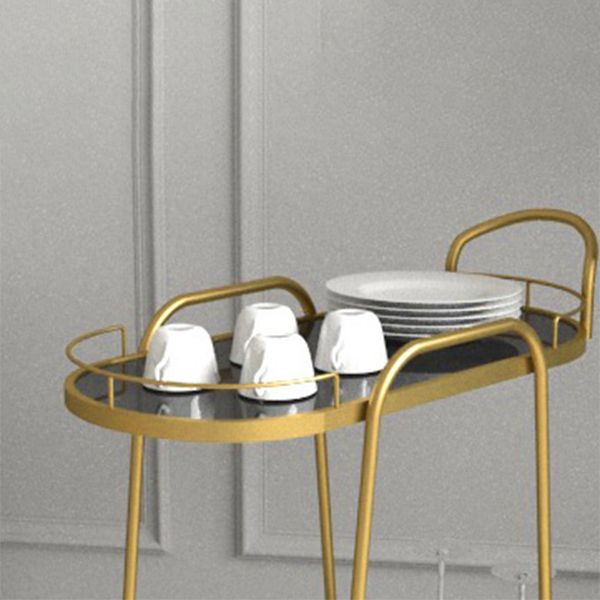 32.28" High Rolling Contemporary Prep Table Wooden Prep Table