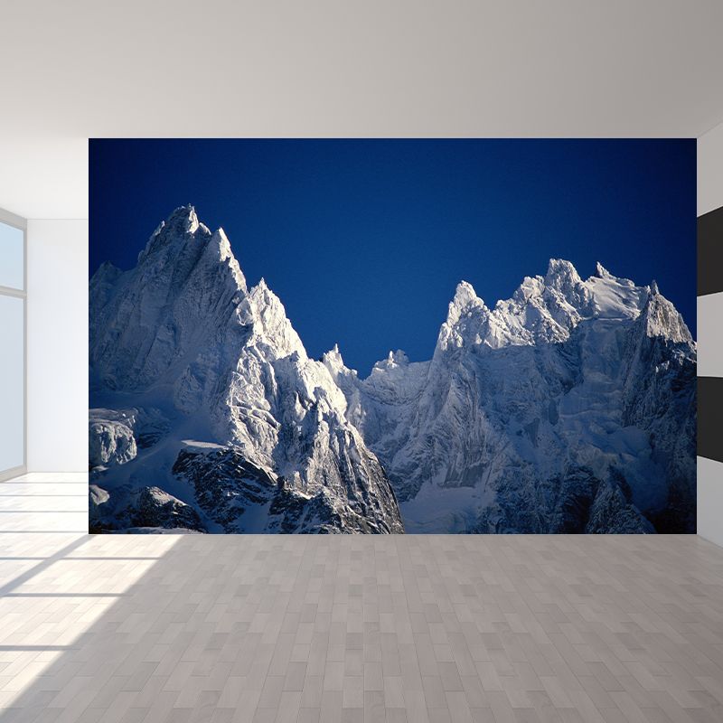 Sunshine on Snow Mountain Murals Modern Stain Proof Living Room Wall Decor, Custom-Print