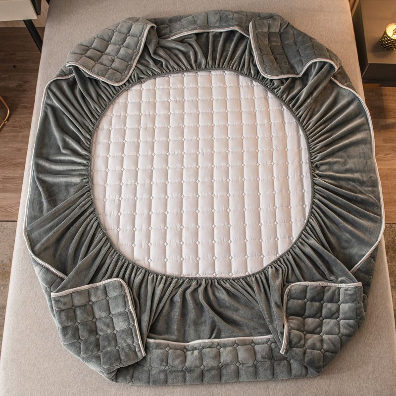 Flannel Bed Sheet Set Breathable Fade Resistant Bed Sheet Set