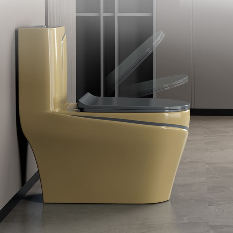 Traditional Ceramic Flush Toilet Seat Included Urine Toilet for Washroom