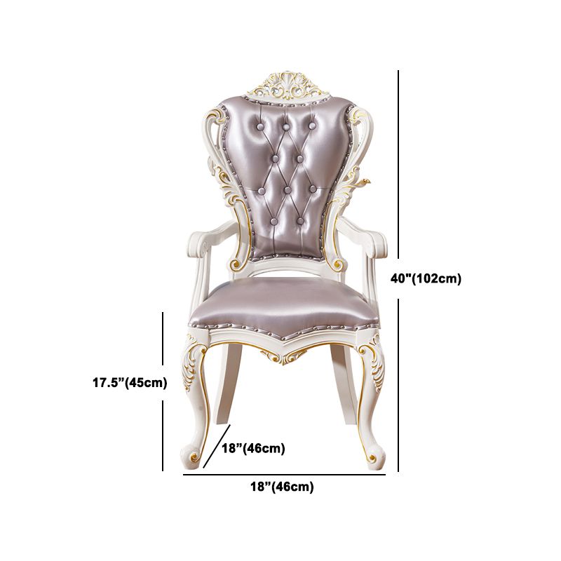 Victoria Style Rectangle Table Set 1/2/7 Pieces Dining Set for Home