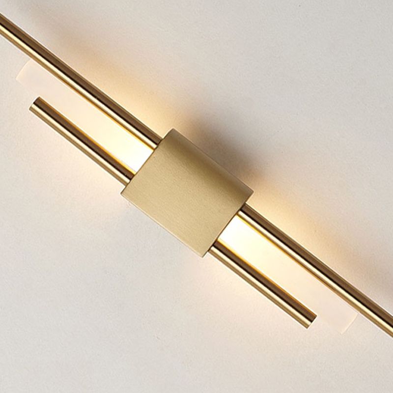 Modern Linear Wall Sconce Household Wall Lamp Fixture for Bedroom Sitting Room