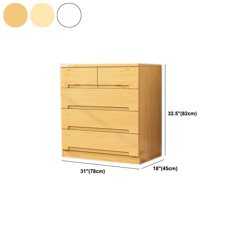 Modern Solid Wood Storage Chest Dresser Vertical Storage Chest
