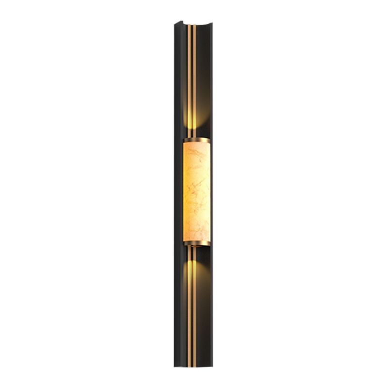Contemporary Wall Sconce Marble Shade Wall Light Fixture for Courtyard