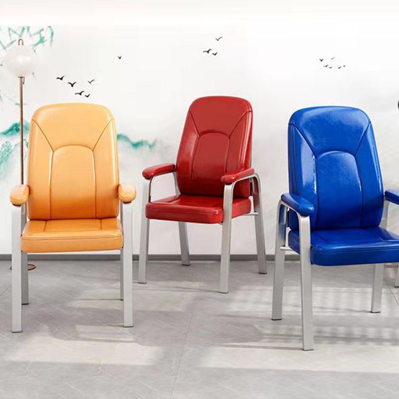 High Back Office Chair Fixed Armchair with Sponge/Latex Seat