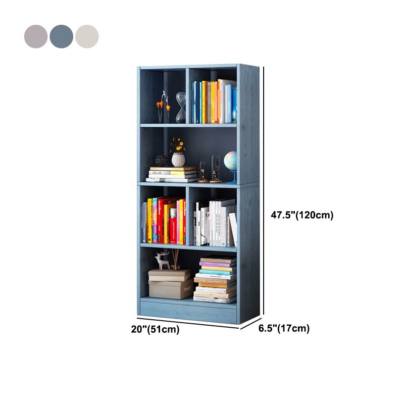 Scandinavian Style Bookshelf Engineered Wood Bookcase for Home Office Study Room