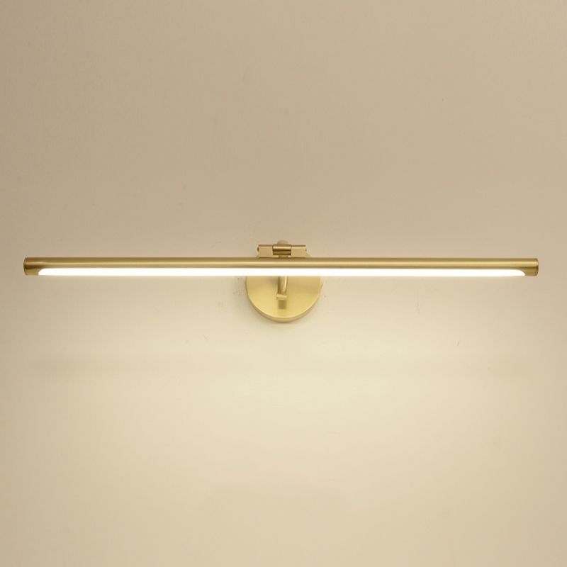 LED Copper Mirror Front Light Modern Vanity Light with Acrylic Shade for Bathroom