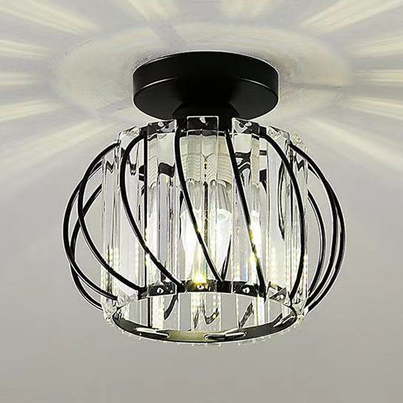 Luz de techo llevada cristalina del soporte rasante de la linterna del estilo moderno con el diámetro del agujero 2-3.5"
