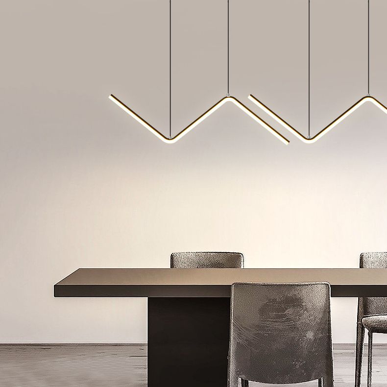 Golden/Black Kitchen Island Lighting Modern LED Ceiling Light for Home