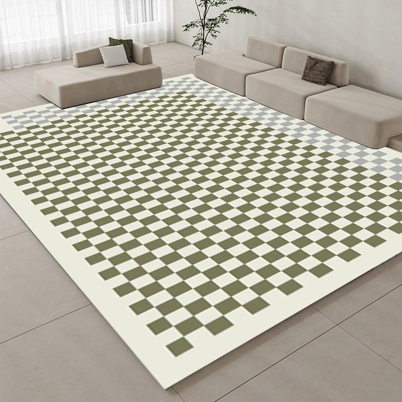 Wit eenvoudig tapijt polyester controle print tapijt vlekbestendig tapijt voor woonkamer