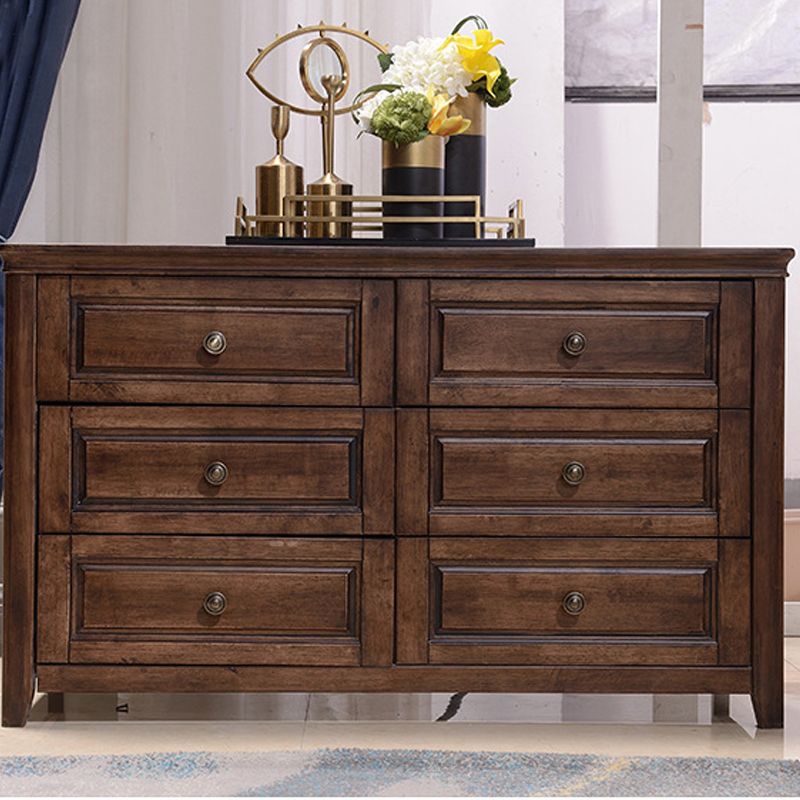 Traditional Dresser Solid Wood Storage Chest with 4/6/7 Drawers