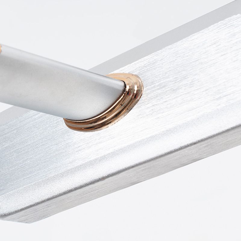 Linear Shape Metal Sconce Light Modern Style 1-Light Mirror Wall Mounted Lighting
