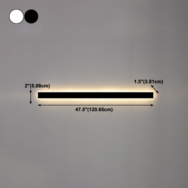 Linearer Schatten Metall Wandleuchten moderner Stil 1 Lichtwandmontage Licht