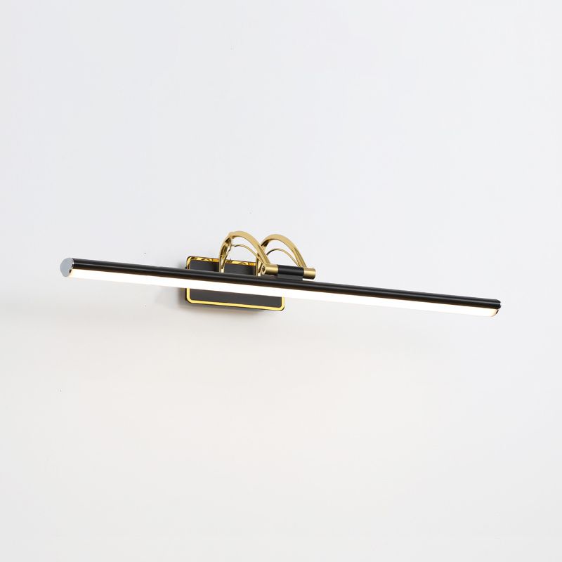 Linear Shape Metal Mirror Wall Light Modern 1-Light Mirror Wall Mount Light