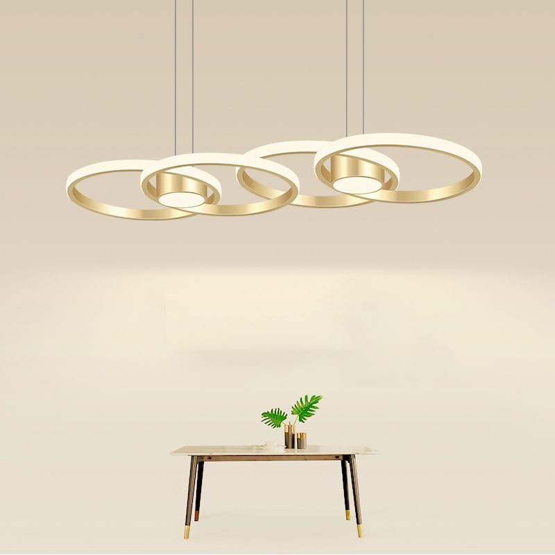 Minimalismo contemporaneo Caratteristico Stile nordico LED Isola sospesa Luce a ciondolo per sala da pranzo