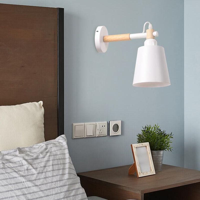 Modern Style Flared Wall Mounted Lamps Metal 1 Light Wall Lighting Ideas