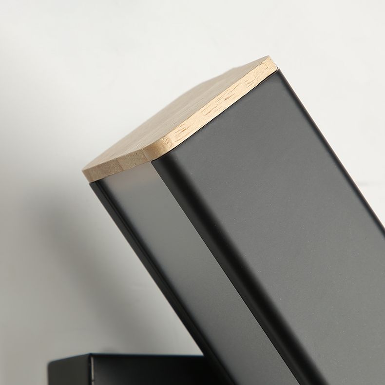 Iluminación de pared rectangular de metal simple de luz de estilo moderno lámpara montada en la pared