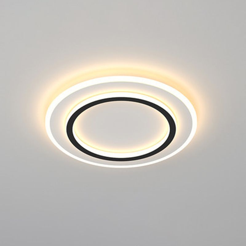 Modern Style Geometrical Flush Ceiling Lights 1-Light Acrylic Flush Mount Led Fixture