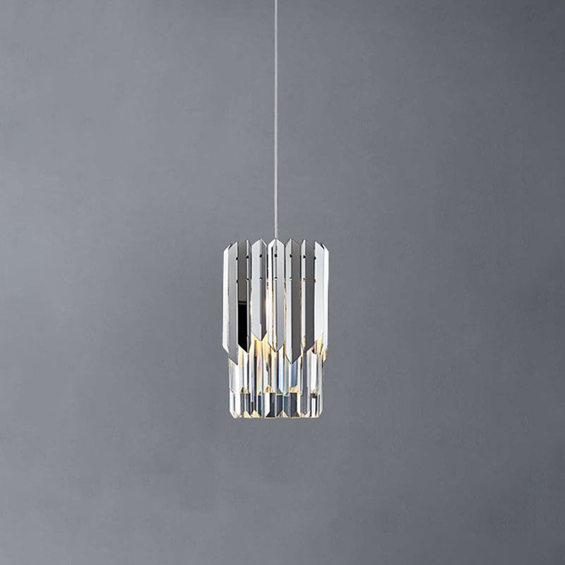 Cilinderlichtophanging hanger moderne eenvoudige kristallen hanglampen voor bed naast