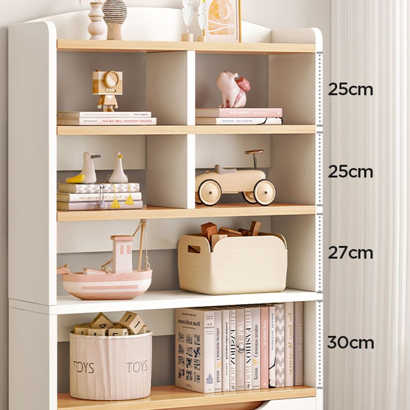 Contemporary Wood Chest Rectangle with Doors Side Cabinet with Shelves