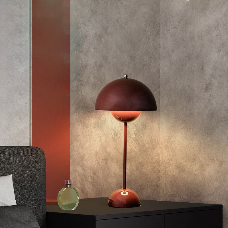 Macaroon Dome Shade Tischlampe, einfaches Metalltischlicht mit Ein/Aus -Schalter