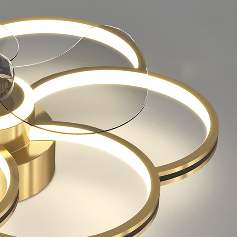 Luci ventilatori a soffitto geometrico in metallo MODERNO MODERNA LUCIFICA