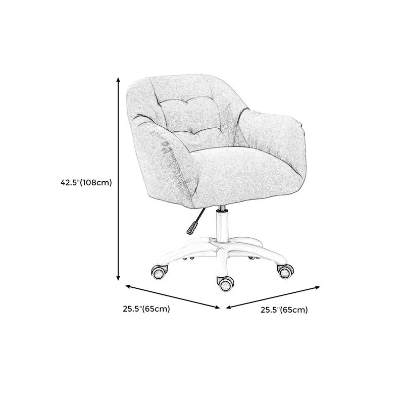 PU Leather Accent Armchair Wheels Arms Included Chair for Living Room