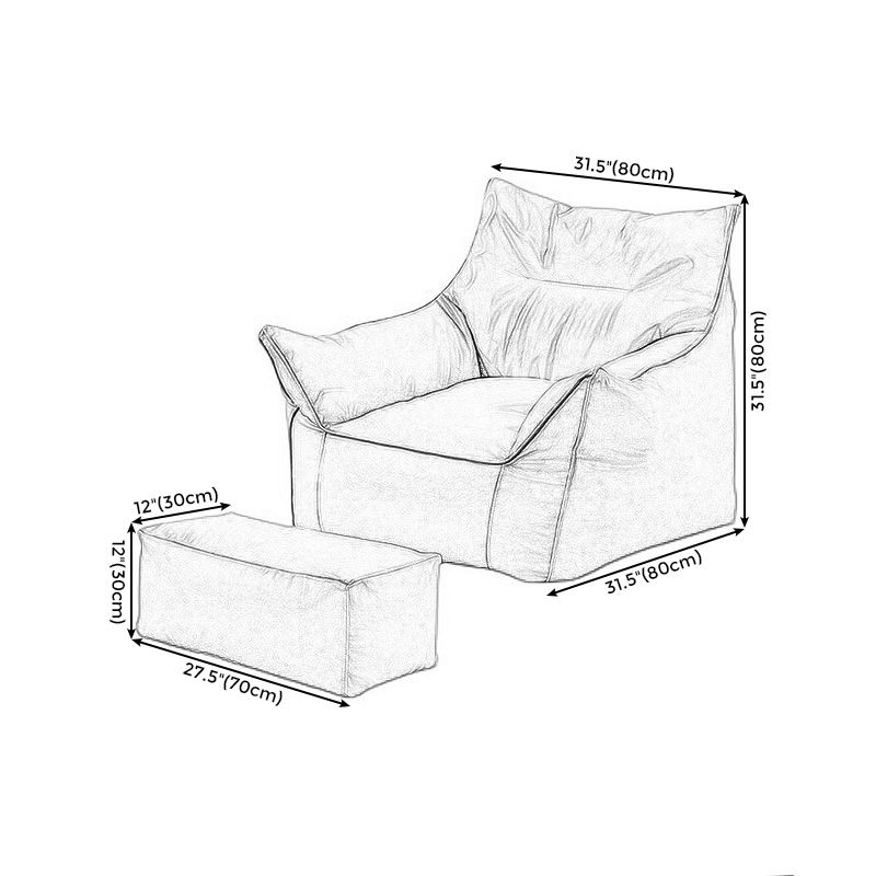 Faux Leather Chair 31.4" L x 31.4" W x 31.4" H Arms Included Chair