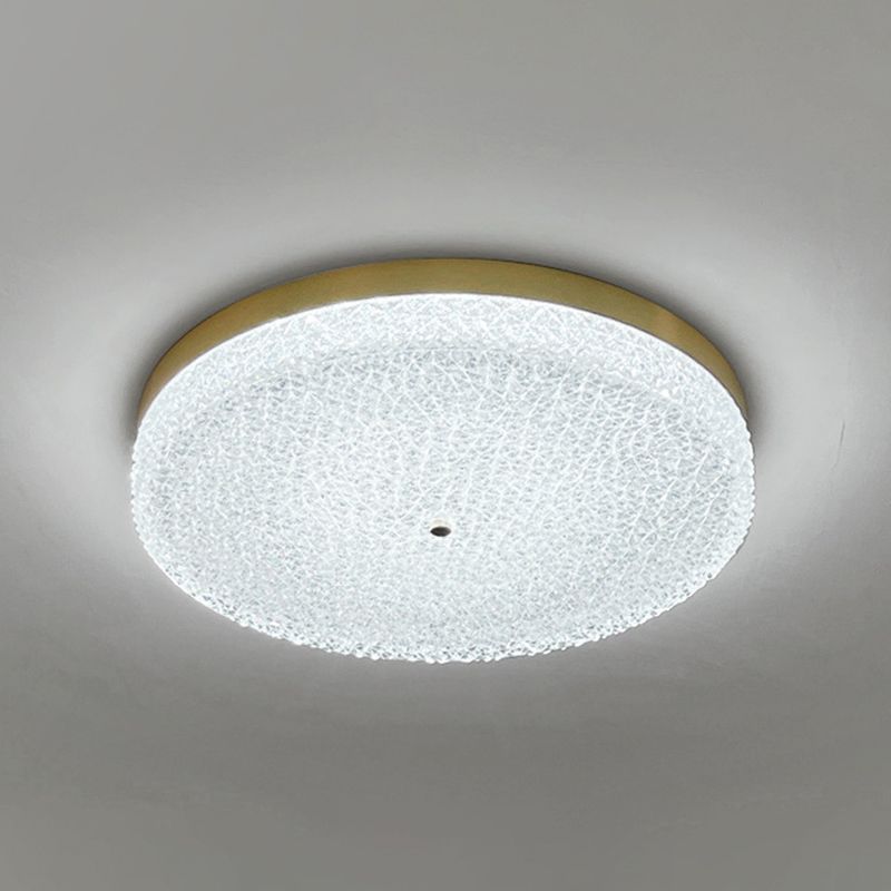 Ronde LED-plafondlamp modern koper 1-lichts inbouw voor balkon
