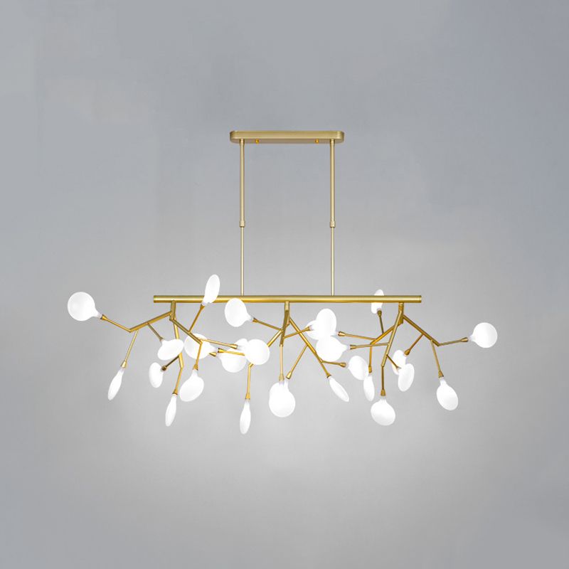 Modern Style Sputnik Shape Island Light Glass Chandelier Lamp for Dining Room