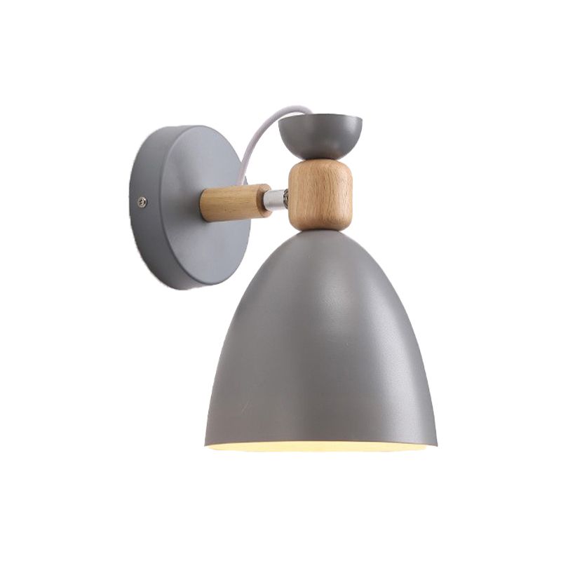 Contemporary Wall Light Wooden Macaroon Wall Light Sconce for Living Room