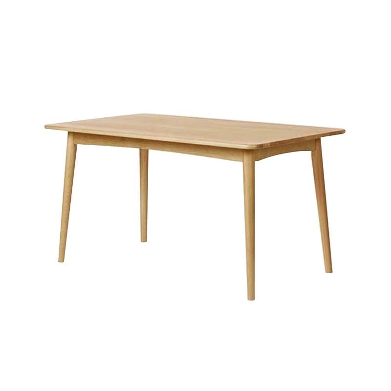Modern Table with Solid Wood Rectangle Dining Table for Kitchen