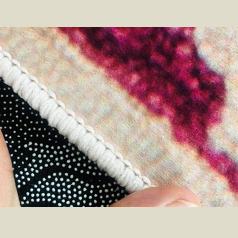 Hell gefärbter Blumendruckteppich Mitte des Jahrhunderts moderner klassischer Indoor-Teppich Polyesterfreundlicher waschbarer Teppich für Wohnkultur