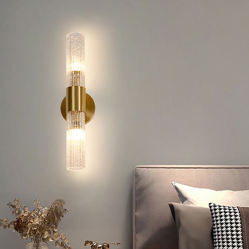 Modern Wall Light Fixture Minimalist Wall Light Sconce with Glass Shade for Bedroom