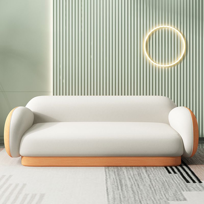 Modern Macaroon Sofa Pillow Top Arm Standard Tight Back Sofa for Apartment