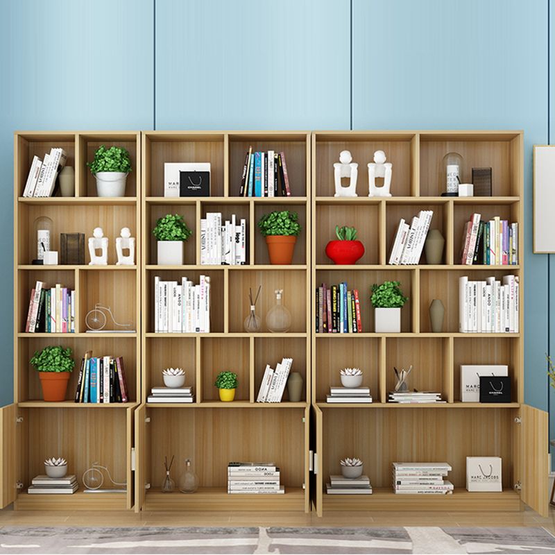 Closed Wooden Bookshelf Nordic Home Living Room Standard Bookcase