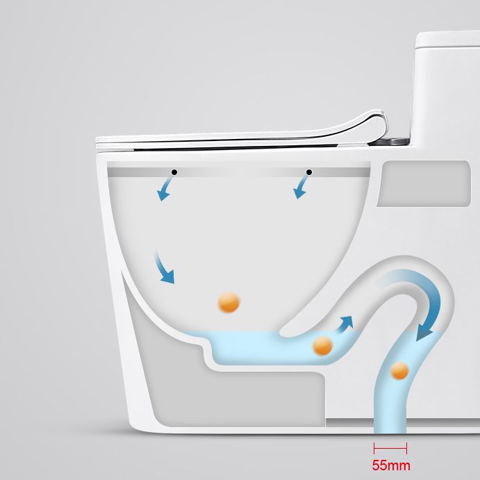 Modern Toilet Bowl One Piece Toilet Floor Mounted Siphon Jet Toilet