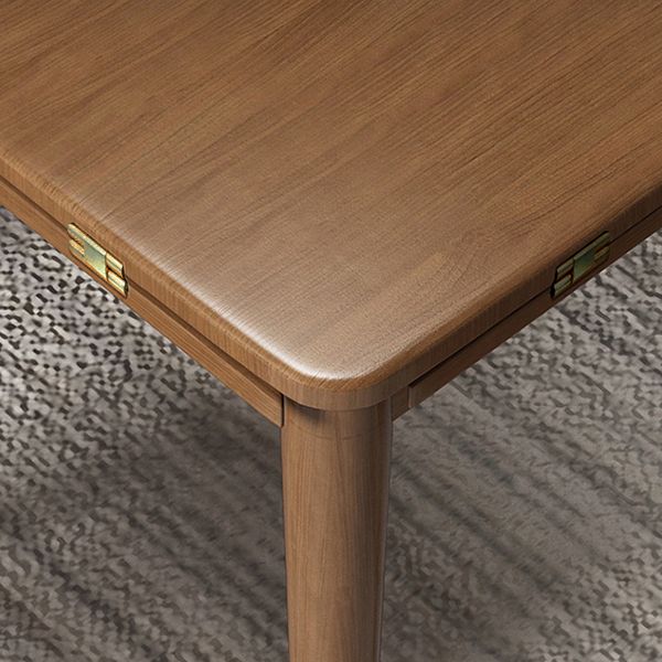 Wood Top Dining Table Set 1/5 Pieces Brown Dinette Set for Kitchen