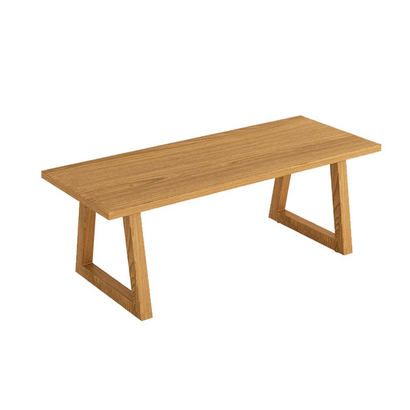 Contemporary 1/2/5 Pieces Furniture Rectangle Solid Wood Dining Table Set in Natural