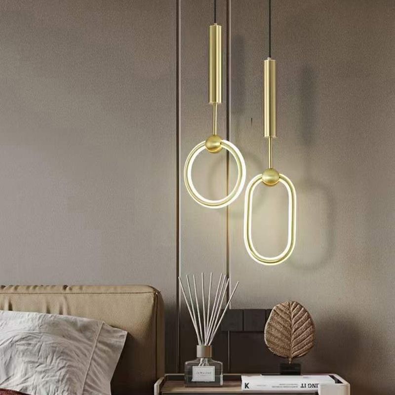 Iluminación colgante lineal minimalista, silicona de lujo colgante de silicona para sala de estar