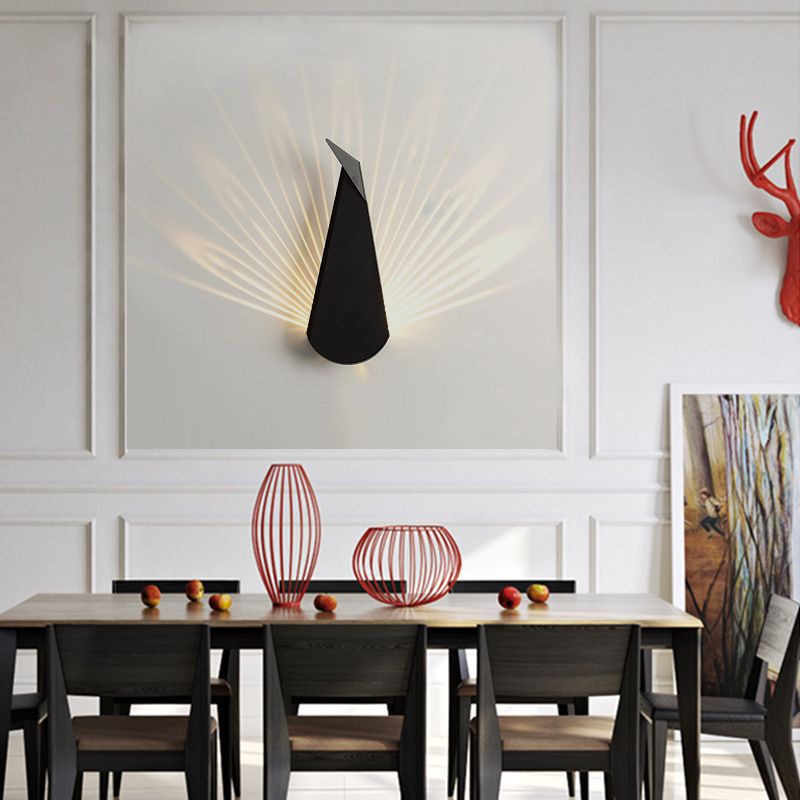 Kunstdekor Tier Wandlampe Metall Wohnzimmer LED LED Leuchte Leuchte