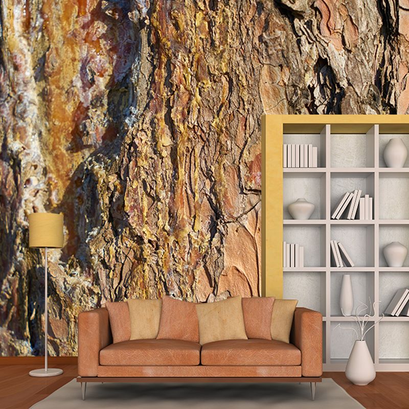 3D Print Industrial Style Wood Texture Mural Mildew Resistant Wall Art